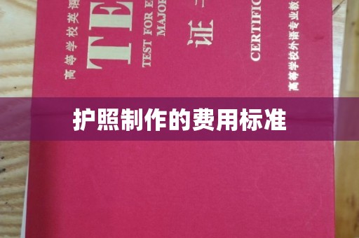 忠县护照制作的费用标准
