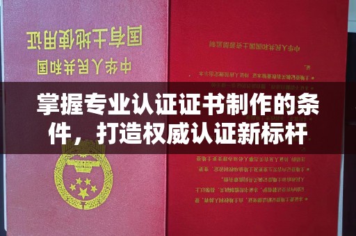 忠县掌握专业认证证书制作的条件，打造权威认证新标杆