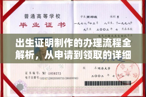 忠县出生证明制作的办理流程全解析，从申请到领取的详细指南